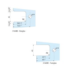 Marva 3164.** brusehngsel