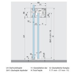 36.304 Muto L80 komplet st for enkeltdr