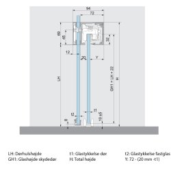 36.514 Muto XL150 komplet st for enkeltdr