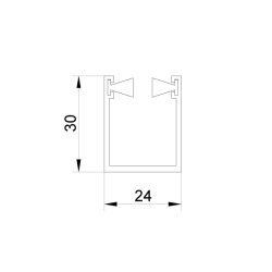36.561 Muto XL150 gulvskinne 