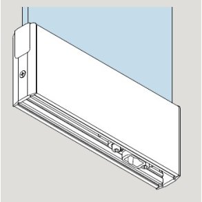 Dorma 40.701 TP Easy Safe u/l�s bund m/BTS-indsats alu natur max 1.200 mm 