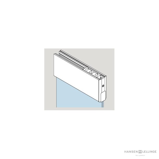 Dorma 40.706/806 TP100 skinne top venstre/h�jre m/RTS-indsats, alu natur max 1.200 mm 