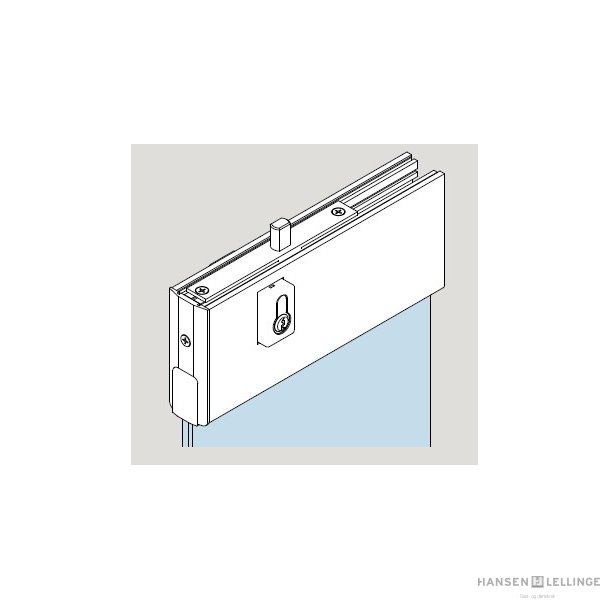 Dorma 40.712 TP Easy Safe, top m/lodret riglel�s, alu natur  Max 1200 mm 