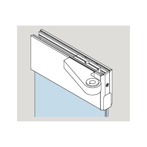 Dorma 40.732/734 TA Easy Safe venstre/h�jre topskinne u/l�s, m/BTS-indsats alu natur