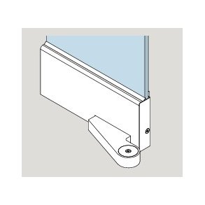 Dorma 40.739/741 TA Easy Safe venstre/h�jre bund u/l�s, m/BTS-indsats alu natur anslagsd�r, m/fri bagkant