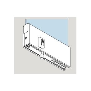  Dorma 40.759/761 V/H TA Easy Safe bundskinne alu natur,  m/l�s, m/BTS-indsats m/fri bagkant