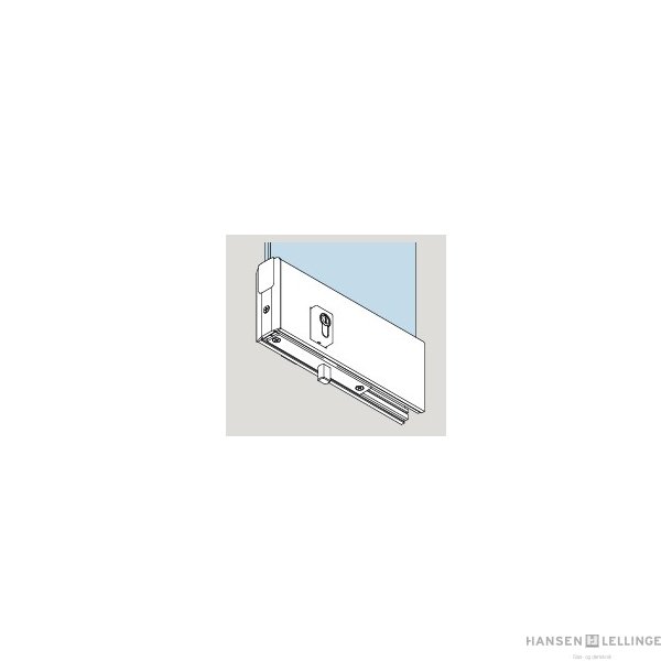  Dorma 40.759/761 V/H TA Easy Safe bundskinne alu natur,  m/l�s, m/BTS-indsats m/fri bagkant