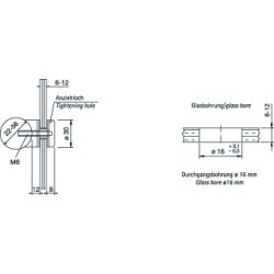 PS 4871 ZN16 glasforbinder maskinskrue