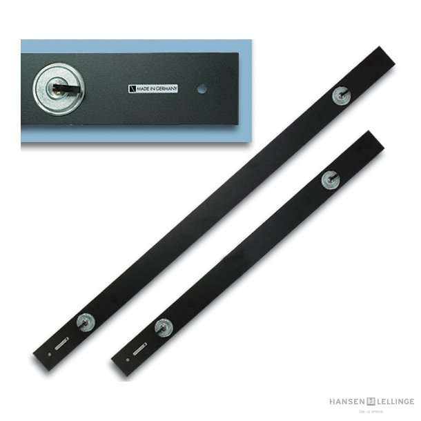 Lineal 200 cm med 3 sugekopper 