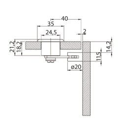 UV mbells med kamstykke