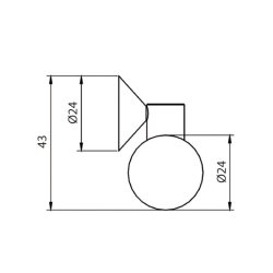 UV glaslgehngsel 24 mm