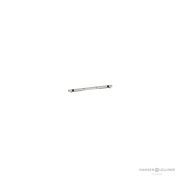 Dorma 64131001 GSR-EMF2/VK slv skinne m. ABDL og drvlger smal flj, 1220-1350 mm