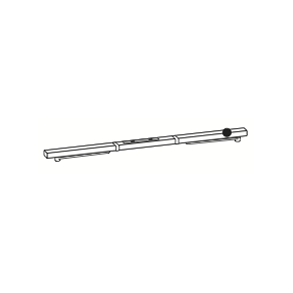 Dorma 64215001 GSR-EMR1/V slv skinne m. ABDL og rgdetektor 