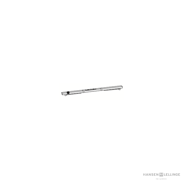 Dorma 64225011 GSR-EMR1G/V hvid skinne m. ABDL og rgdetektor 