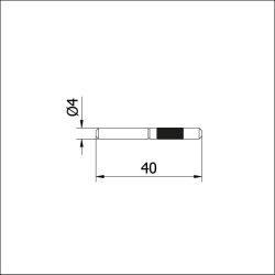 Samlepind 4 mm for profil