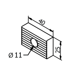 Montagebeslag for v�rnprofil 3011/3031