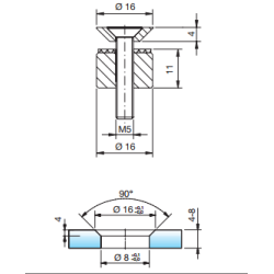 Pauli 7055E0 punktbeslag trskrue
