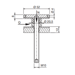 PS 7072 VA punktbeslag