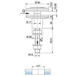 PS 750260VAM12 punktbeslag