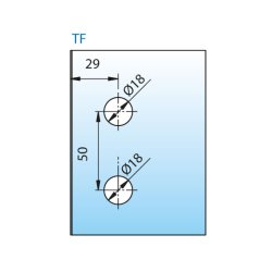 Farfalla 8120ZN* brusehngsel