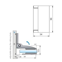 Farfalla 8120ZN* brusehngsel