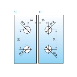 Farfalla 8122ZN* brusehngsel