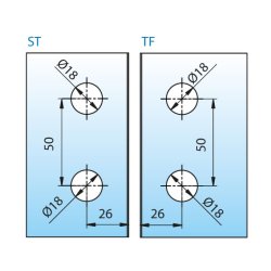 Farfalla 8124ZN* brusehngsel