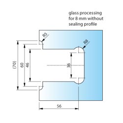 Flamea+ 8130ZN* brusehngsel