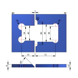 Flamea+ 8131ZN* brusehngsel