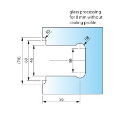 Flamea+ 8134ZN* brusehngsel