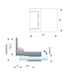 Flinter 8150 brusehngsel