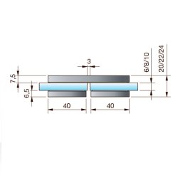 Flamea+ 8191Z** fastglasbeslag