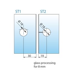 Flamea+ 8196ZN* fastglasbeslag