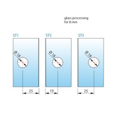Flamea+ 8197ZN* fastglasbeslag