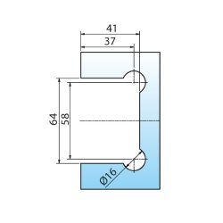 Modesta 8450MS7 brusehngsel