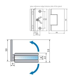 Modesta 8450MS7 brusehngsel