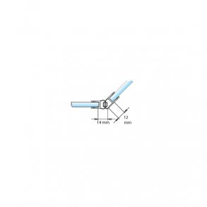 Krom magnetttningslister 135°, st