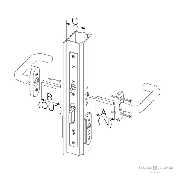 Abloy 2019-7878 Pinolskrue HESO