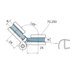 BF134 70.250 brusehngsel  
