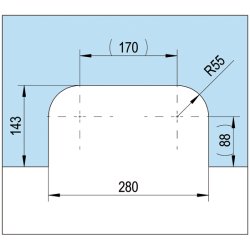 Ekspeditonsluge i gr plast  4-6 mm