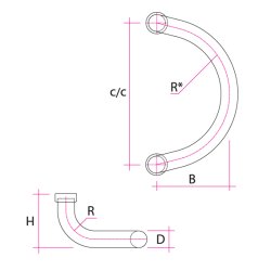 Cirkelhank for drtykkelse 5-25 mm, st