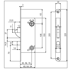 Assa Abloy connect 722 l�sekasse, MG mikro