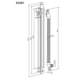 Abloy EA281 karmoverfring 519 mm 