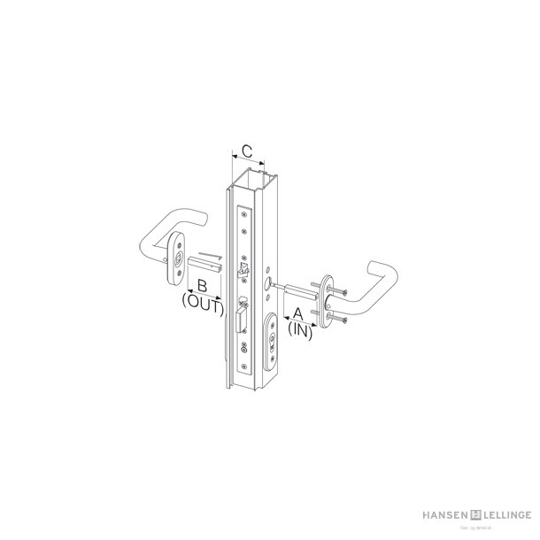 Abloy EA288 grebspind 120/120 mm