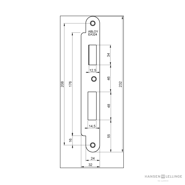 Abloy EA324 slutblik