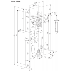 Abloy PE580 magnetl�s til panikbeslag dornm�l 50 mm