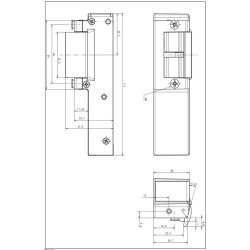 Assa 575 el-slutblik 12/24V AC/DC