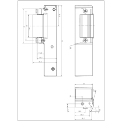 Assa 75 el-slutblik 12-24V AC/DC