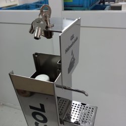 Hndsprit dispenser med fodpedal