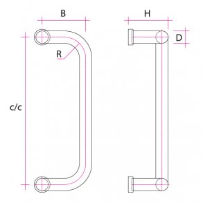 Forkrppet hank for drtykkelse 70-85 mm, st